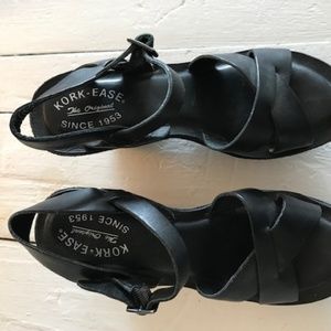 Kork-Ease Original Black Platform Sandals